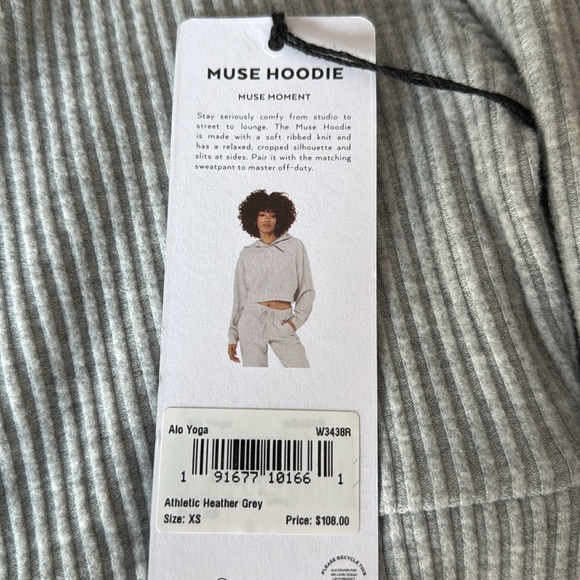 Gray Alo Muse hoodie - Picture 2 of 3